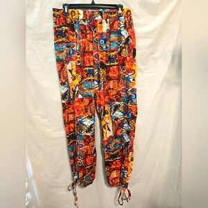 Shein- Multi-colored Graphic Designed Pants - (XL)